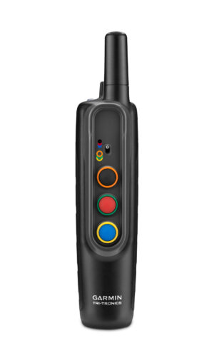 Garmin 0100120100 Pro 70 Handheld Black w/BarkLimiter, 1-Hand Operation, Color Coated Buttons Rechargeable Li-ion Up to 6 Dogs 1 Mile Range
