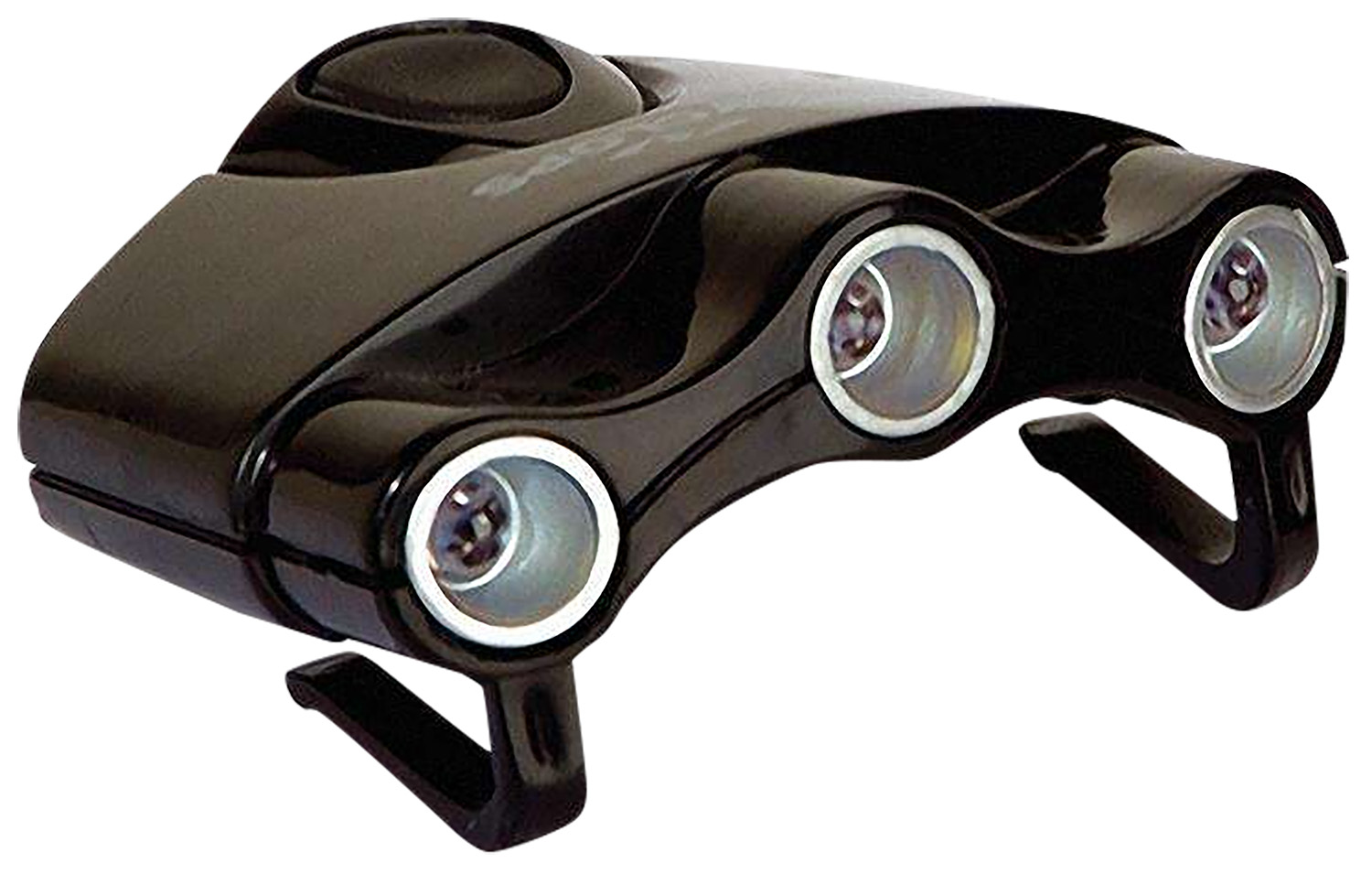 Cyclops CYCHC1W Orion Hat Clip Light 17.5 Lumens Green/White/UV LED Bulb Black Clip-On