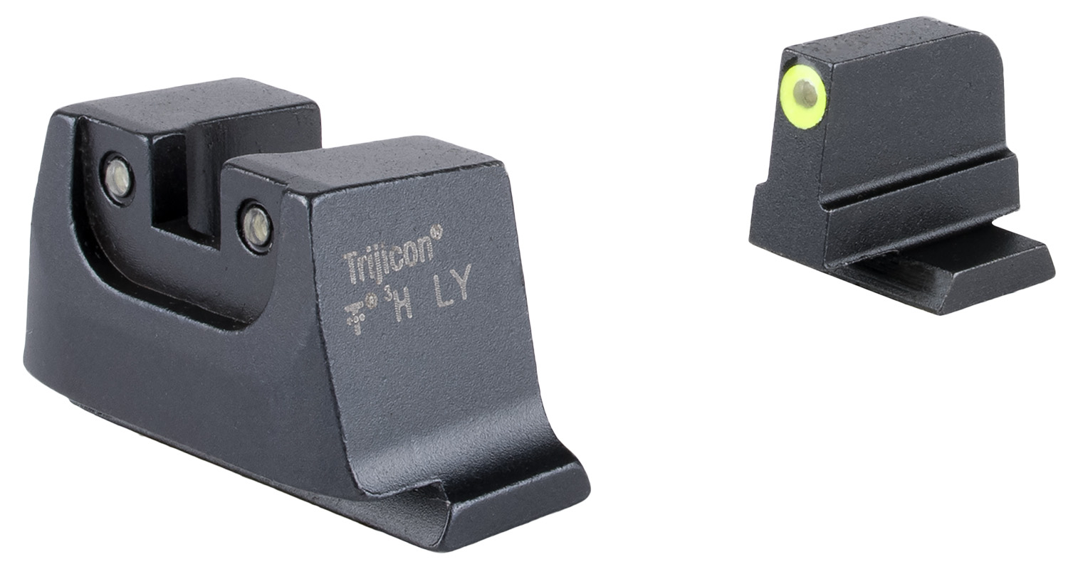 Trijicon SA240C601149 Suppressor/Optic Height Sights Green/Tritium Yellow Outline Front Sight-Green/Tritium Black Outline Rear Sight Smith & Wesson M&P C.O.R.E./ M&P M2.0