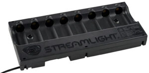 Streamlight 20234 8-Unit Bank Charger  Black SL-59/CR123A Battery 100V/120V/AC