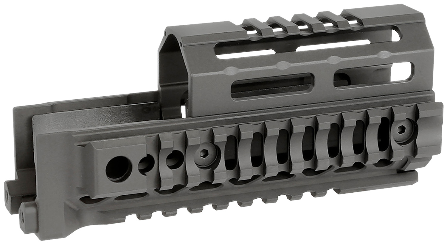 Midwest Industries MIAKALPHAQR6  AK Alpha Black 6061 Aluminum AK-47/AK-74 6.00" Long