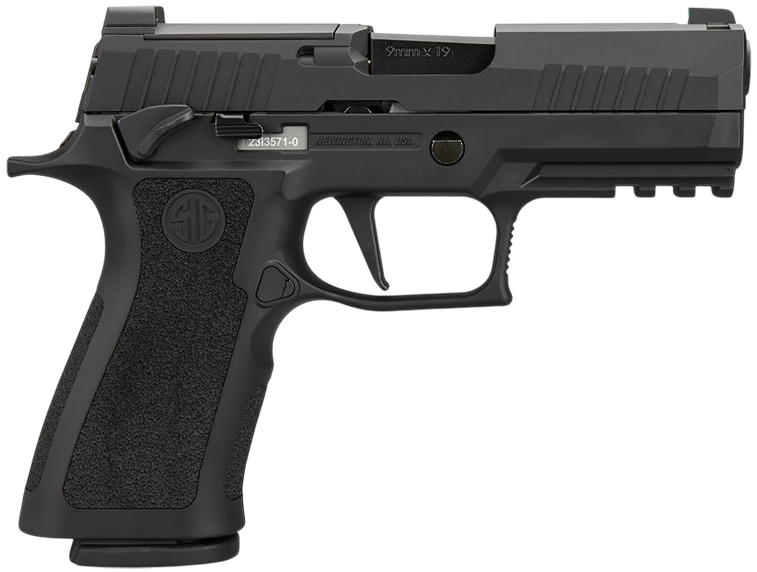 Sig Sauer Airguns AIRP320XCABB   CO2 21rd 4.5" Barrel, 350 fps Velocity, Frame Includes Beavertail & Accessory Rail