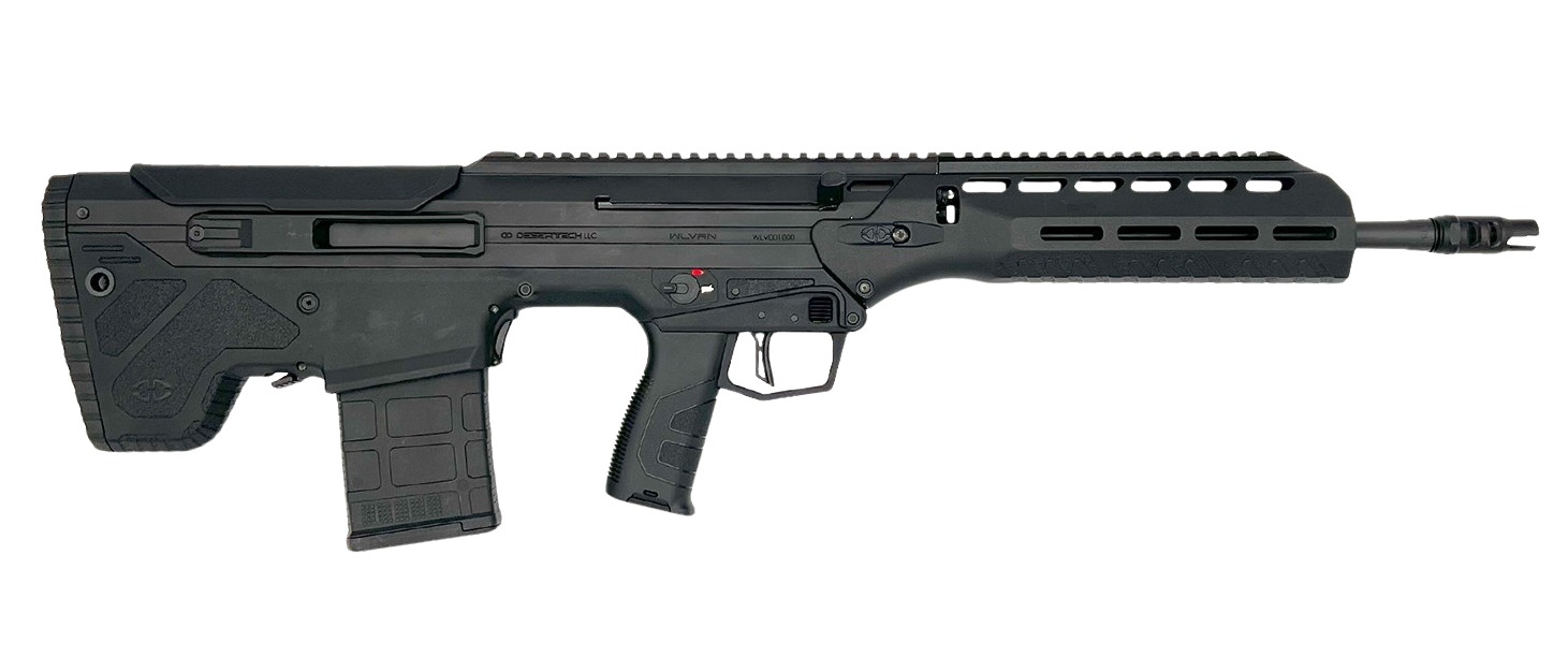 Desert Tech WLVRFA2020B WLVRN 308 Win/7.62 NATO 20+1 20" Black Steel Threaded Barrel, Black Hard Coat Anodized Picatinny Rail Aluminum Receiver, M-LOK Handguard, Black Polymer Chassis, Ambidextrous