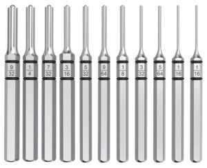 Real Avid AVAPK-RP Accu-Punch Roll Pin Silver Steel Universal Firearm 11 Pieces
