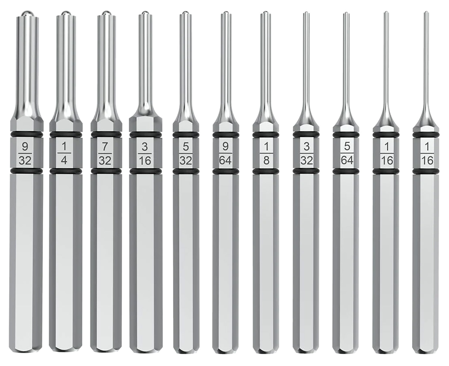 Real Avid AVAPK-RP Accu-Punch Roll Pin Silver Steel Universal Firearm 11 Pieces