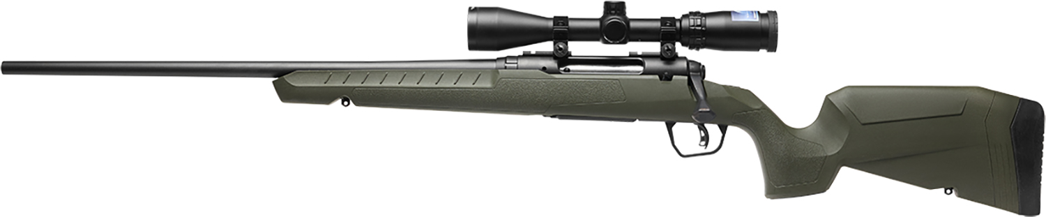 Savage Arms 32183 Axis 2 XP Combo Full Size 22-250 Rem 4+1 22" Black Sporter Barrel, Black Carbon Steel Receiver Drilled & Tapped, OD Green Fixed Synthetic Stock, Weaver 3-9x40mm Scope, Left Hand