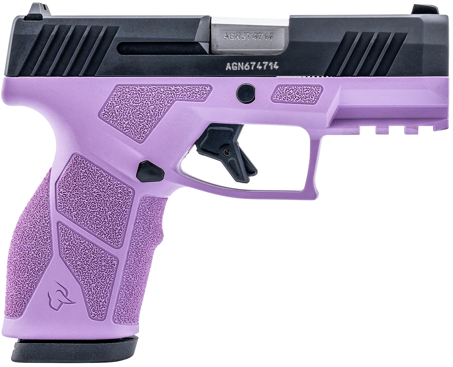 Taurus 1-GX2931LP-10 GX2  9mm Luger 10+1 3.37" Matte Stainless Steel Barrel, Matte Black Serrated Stainless Steel Slide, Light Purple Polymer Frame w/Picatinny Rail, Polymer Grip