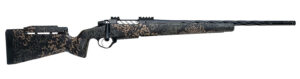 Seekins Precision 0011710225-F Havak PH3 6.5 Creedmoor 24" Black Fluted Threaded Barrel, Black Picatinny Rail Steel Receiver, Adj Cheek Riser Woodland Shadow Synthetic Stock