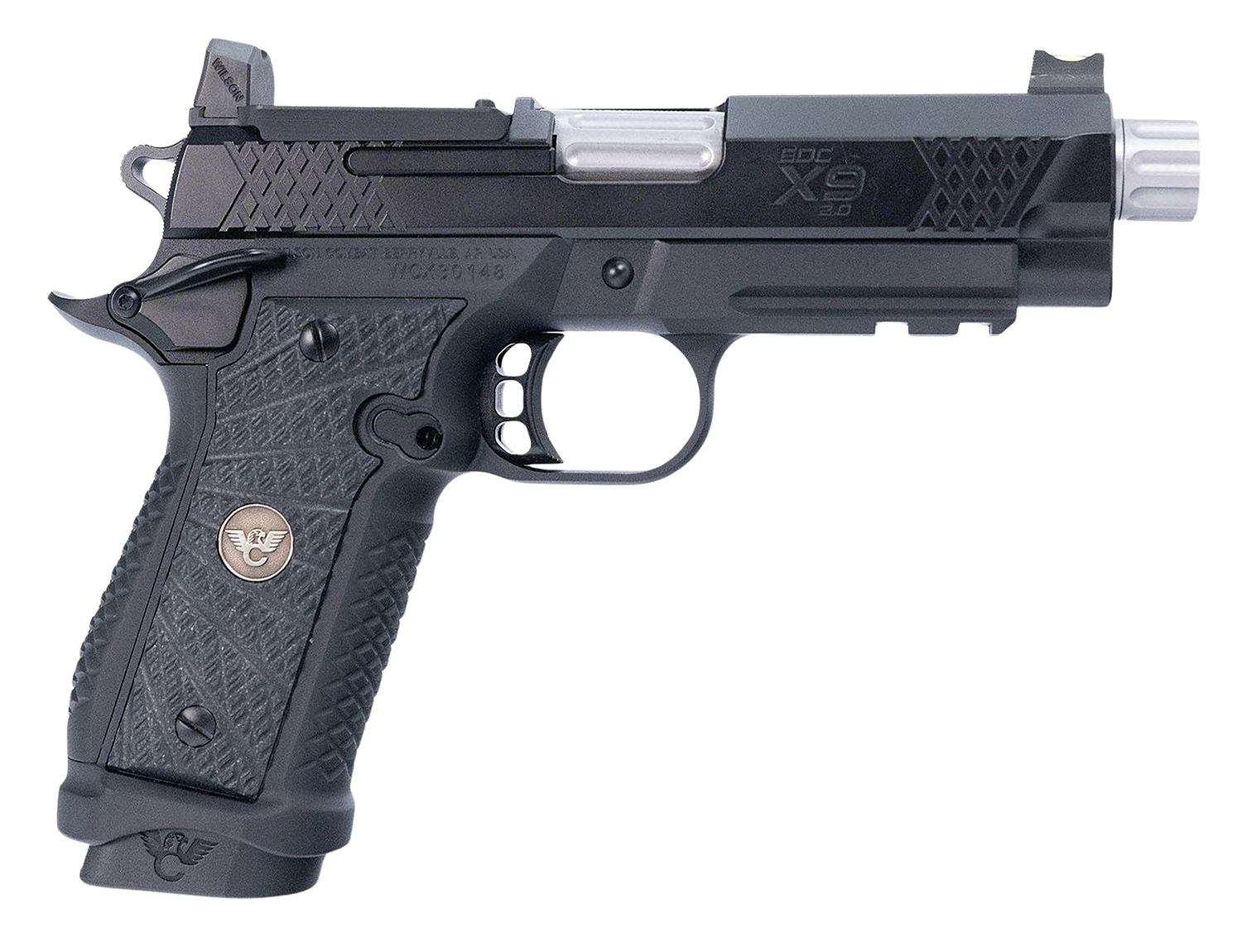 Wilson Combat  EDC XP 2.0 9mm Luger 18+1 4" Threaded Barrel, Optic Cut/Serrated Slide