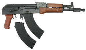 Pioneer Arms AK0031FTPROW Hellpup Pro 7.62x39mm 30+1 11.73" Black Threaded Barrel, Receiver w/Black Side Mounted Optic Rail, Rear Picatinny Rail, Wood Forend, Wood Grip, Right Hand
