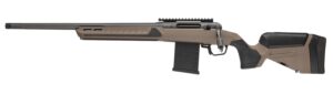 Savage Arms 32689 110 Core Tactical Full Size 308 Win 10+1 20" Medium Heavy Fluted Barrel, Arca Rail Forend, Coyote Tan AccuStock w/AccuFit V2 Synthetic Stock, Left Hand
