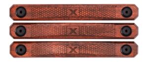 Woox SH.MLK004.S3 M-LOK Rail Covers 3 Slot American Walnut 4.88" Long
