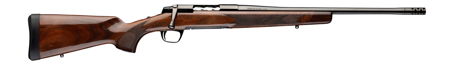 Browning 036145218 X-Bolt 2 Medallion SPR 308 Win 4+1 18" Gloss Blued Threaded Barrel & Steel Drilled & Tapped Receiver, Black Walnut Fixed Stock, Right Hand