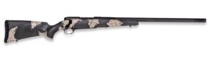 Weatherby MGS01N25RWR4B Mark V Backcountry Guide 25 WBY RPM 3+1 22" +2" Carbon Fiber BSF Threaded Barrel, Graphite Black Cerakote Steel Drilled & Tapped Receiver, Black w/Olive Green & Backpack Accent