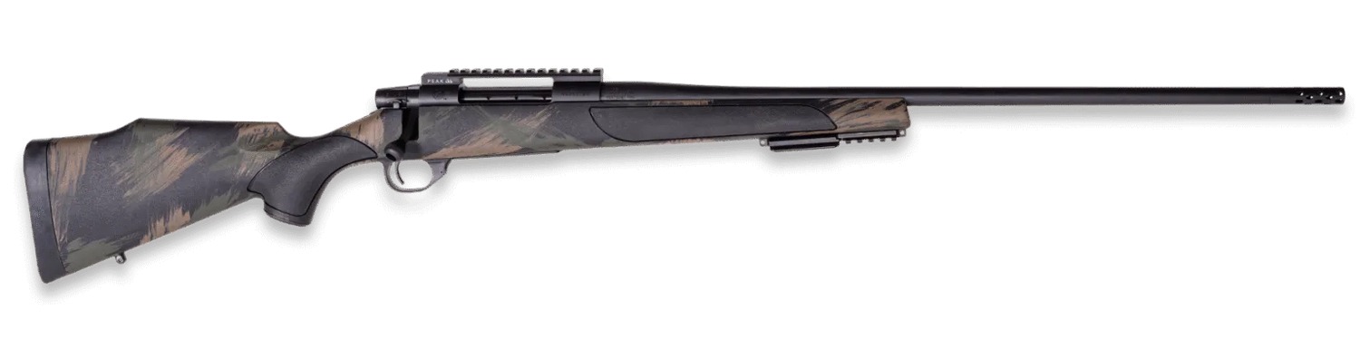 Weatherby VBS7MMPR2B Vanguard Black Hills 7mm PRC 3+1 20" + 2" Matte Blued Heavy Threaded Barrel, Matte Blued Steel Receiver w/Picatinny Rail, Black w/Green & Tan Accents Peak 44 Monte Carlo Polymer S
