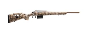 CVA CR4058 Cascade Varmint Hunter 25 Creedmoor 10+1 20" Flat Dark Earth Cerakote Threaded Barrel & Receiver w/Picatinny Rail, Krytek Highlander Adj Comb & LOP Synthetic Stock