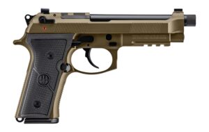 Beretta USA JS92M9A4GBRZ15 M9A4 Overlanding Full Size Frame 9mm Luger 15+1 5.10" Black Threaded Barrel, Nomad Bronze Cerakote Steel Optic Ready/Serrated Slide, Nomad Bronze Cerakote Aluminum Frame w/B