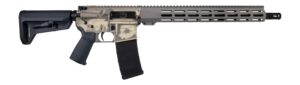 Shark Coast Tactical 300-111-1000-27 Military 5.56 NATO 30+1 16" Black Melonite Threaded Barrel 2-Tone FDE Cerakote Aluminum Receiver w/Picatinny Rail, M-LOK Handguard, Magpul MOE SL Black Polymer Sto