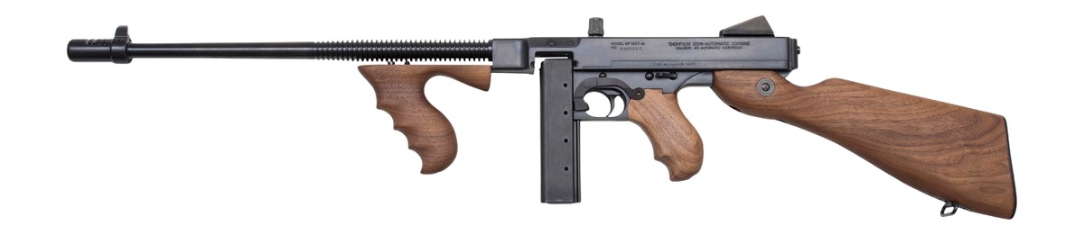 Thompson T550D 1927A-1 Lightweight Carbine 45 ACP 20+1/50+1 16.50" Blued Aluminum Alloy Barrel & Receiver, Walnut Grain Fixed Stock & Grip