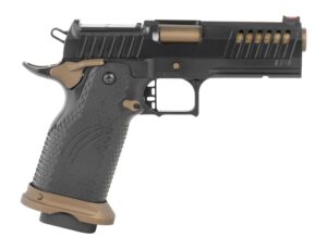 Fierce Firearms FGZ-9-C-BBZ-CS Grizz Commander 9mm Luger 10+1 4.25" Black Bull Barrel, Steel Optic Ready/Serrated Slide, Burnt Bronze Cerakote w/Black Controls Steel Frame w/Accessory Rail, RMR Footpr