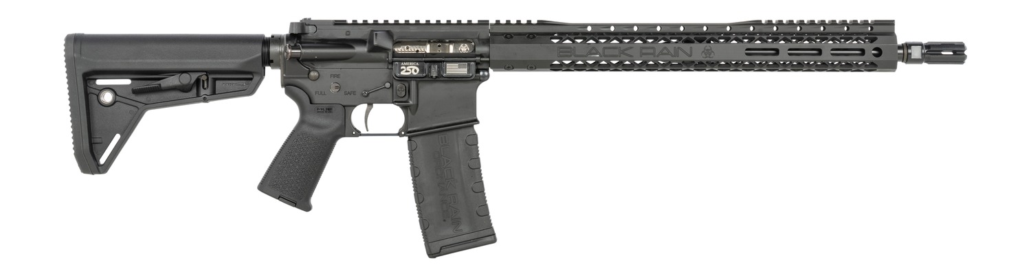 Black Rain Ordnance SSPABLK SSP  5.56 NATO 30+1 16" Black Nitride Threaded Barrel, Black Armor Cerakote Aluminum Receiver w/Picatinny Rail, Magpul MOE SL Black Polymer Stock, Black Magpul Grip