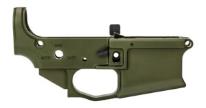 Griffin Armament MK2ALWHG MK2 Stripped Lower Receiver Aluminum Warhawk Green Anodized