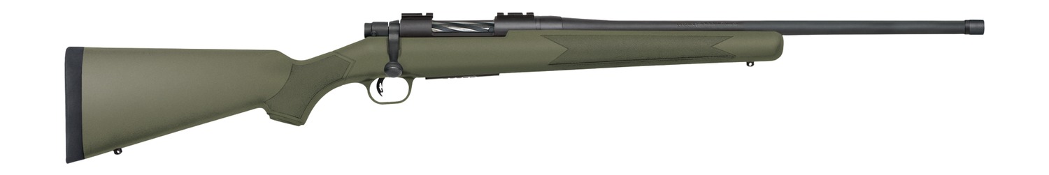 Mossberg 28225 Patriot 400 Legend 4+1 20" Matte Blued Threaded Barrel, OD Green Synthetic Stock