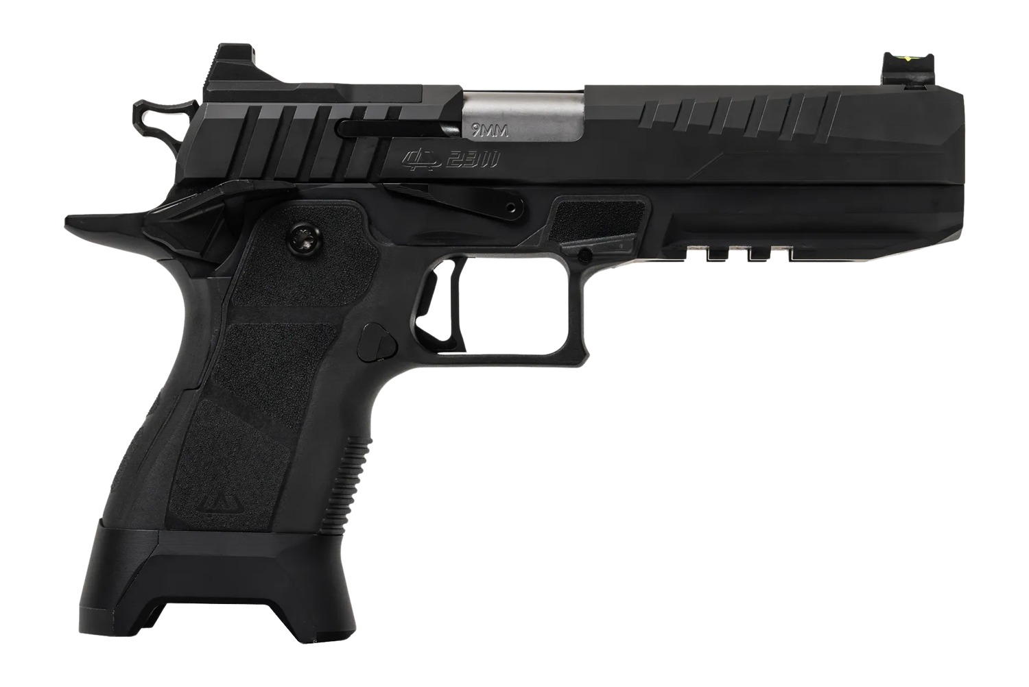 Oa Defense  2311  Full Size 9mm Luger 17+1 5" Stainless Barrel, Black Steel Optic Ready/Serrated Slide, Black Aluminum Frame w/Picatinny Rail, Black Polymer Grip, Ambidextrous