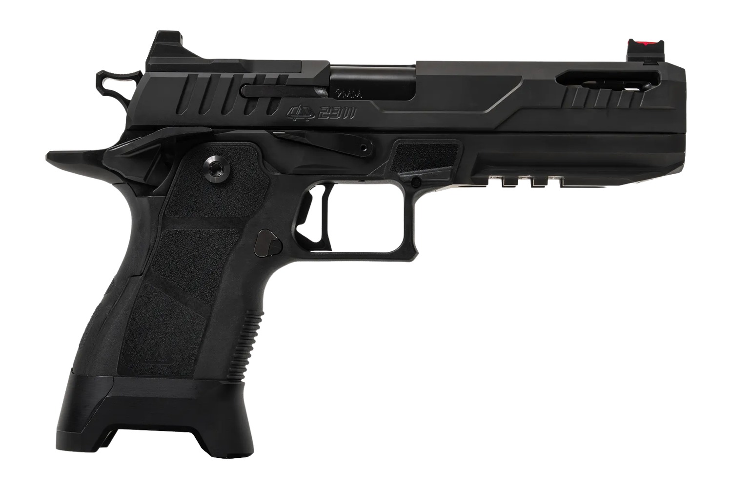 Oa Defense  2311 Pro Full Size 9mm Luger 21+1 5" Black DLC Ported Barrel, Black Steel Optic Ready/Serrated Slide, Black Aluminum Frame w/Picatinny Rail, Black Polymer Grip, Ambidextrous