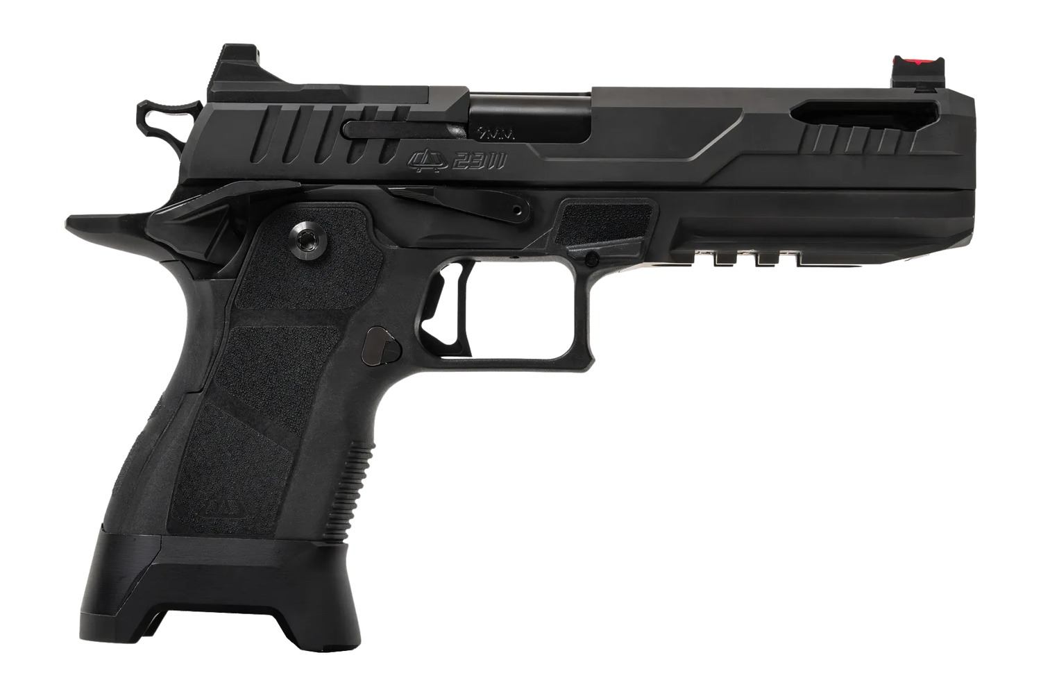 Oa Defense  2311 Pro Full Size 9mm Luger 21+1 5" Black DLC Black Steel Optic Ready/Serrated Slide, Aluminum Frame w/Picatinny Rail, Black Modular Grip, RMR Footprint