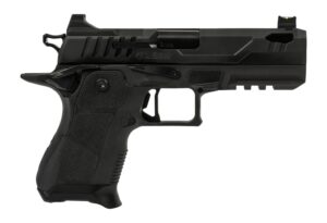 Oa Defense  2311 Pro Compact Frame 9mm Luger 15+1 4.25" DLC Black Steel Optic Ready/Serrated Slide, Black Aluminum Frame w/Picatinny Rail, Black Polymer Grip, Ambidextrous