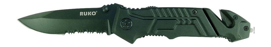 RUKO RUK0144S-CS 440A 3-1/4"BLK RUBBER FOLDING