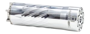 Anechoic PSQ-RA Pipsqueak 22 22LR/22WMR/17HMR 1.10" Raw Aluminum/Titanium 1/2"x28