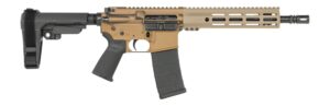 Shark Coast Tactical SCC07282SCAR-P Scarbog  5.56 NATO 30+1 10.50" Black Nitride Threaded Barrel, Aluminum Receiver w/Picatinny Rail, M-LOK Handguard, Polymer SB Tactical SBA3 Brace, Polymer Grip