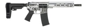Shark Coast Tactical SCC07374DOD-P Day of the Dead  5.56 NATO 30+1 10.50" Black Nitride Threaded Barrel, Aluminum Laser Engraved Receiver w/Picatinny Rail, M-LOK Handguard, Polymer SB Tactical SBA3 Br