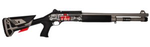 MAC 21000154AA1 1014 Judgement Day 12 Gauge Semi-Auto 3" 5+1 18.50" Anodized Steel Barrel, Black/Gray Anodized Receiver w/Red "SKYNET" & Picatinny Rail, Synthetic Stock, Black Polymer Grip