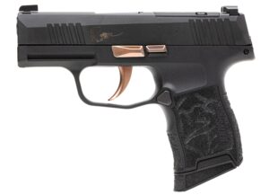 Sig Sauer 365380ROSE P365 Rose Kit Micro-Compact 380 ACP 10+1 3.10" Black Nitron Stainless Steel Optic Ready/Serrated Slide, Black w/Rose Gold Accents Stainless Steel Frame w/Accessory Rail, Black Las