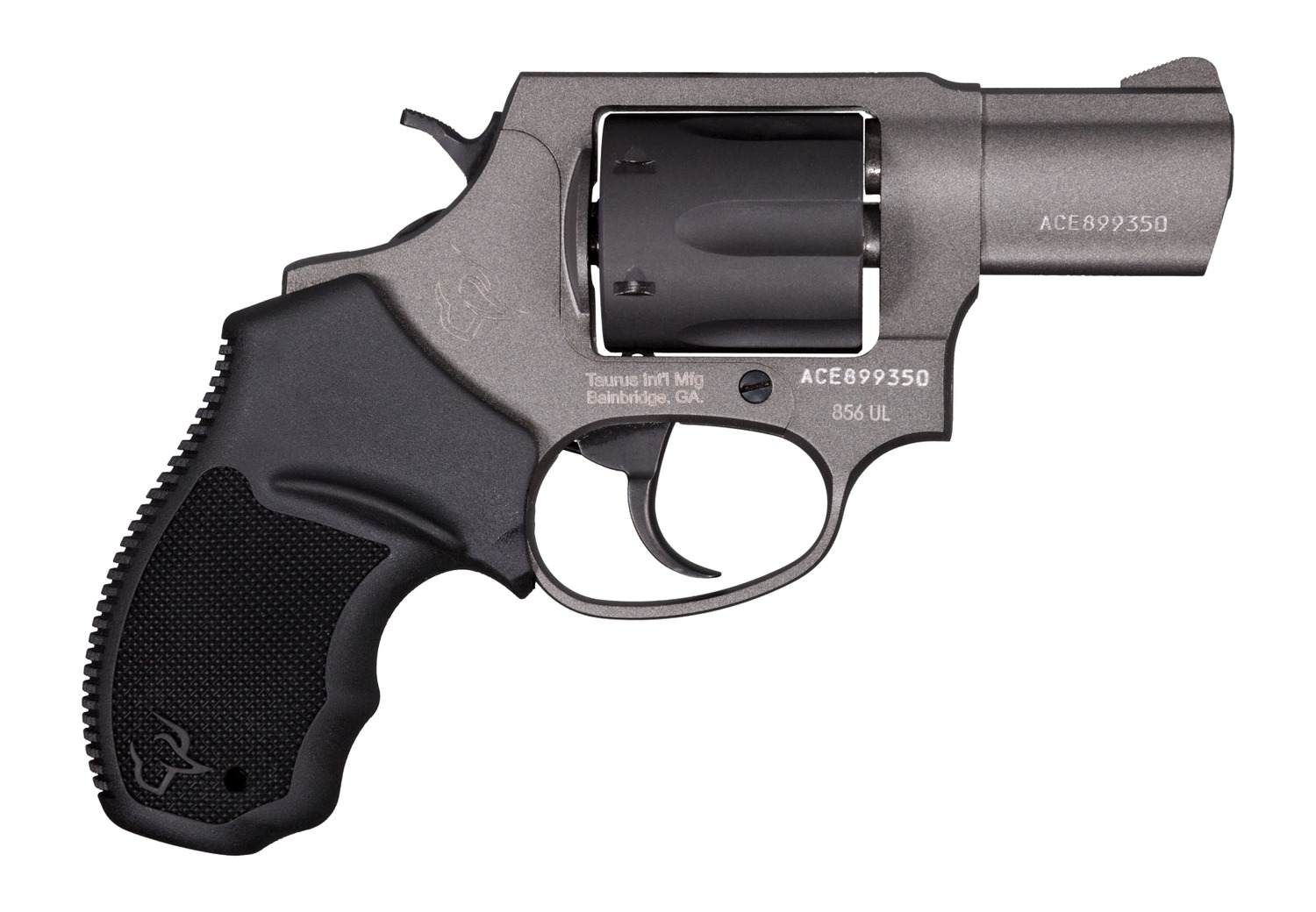 Taurus 2-856021ULC21 856 UltraLite Small 38 Special +P 6 Shot 2" Tungsten Cerakote Carbon Steel Barrel, Matte Black Cylinder, Tungsten Cerakote Aluminum Frame, Black Ribber Grip, Transfer Bar Safety,