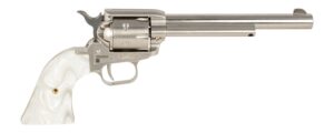 Heritage Mfg RR22NI6WP Rough Rider 22 LR 6 Shot 6.50" Nickel Satin Alloy Steel Barrel & Cylinder, Nickel Zinc Alloy Frame, White Pearl Grip, Manual Safety