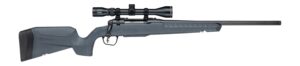 Savage Arms 33181 Axis 2 XP 270 Win 4+1 20" Matte Black Carbon Steel Threaded Barrel & Drilled & Tapped Receiver, Gray Synthetic Fixed w/Pistol Grip Stock, 3-9x40mm Duplex Scope, Right Hand