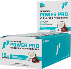 1ST PHORM WHOLE FOOD POWER PRO - BAR COCONUT CHOCO CHIP 15 BARS