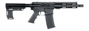 Andro Corp Industries 5568CBMPS ACI-15 CQB 5.56 NATO 30+1 8" Black Nitride Threaded Barrel, Black Anodized Aluminum Receiver w/Picatinny Rail, M-LOK Handguard, Black Polymer SBA3 Pistol Brace, A2 Grip