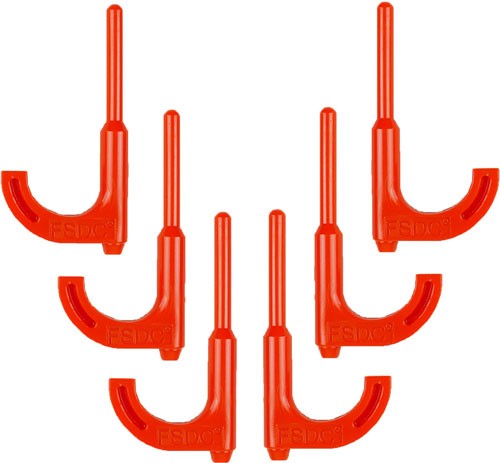 REGAL LOADED CHAMBER INDICATOR - SAFETY FLAGS ORANGE RIFLE 6PK