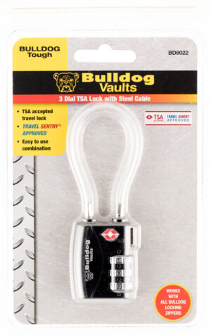 Bulldog BD8022 TSA Cable Open With Combination Metal