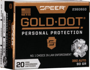 SPEER GOLD DOT 380 ACP - 90GR GDHP 20RD 10BX/CS