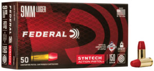 FEDERAL AE ACTION PISTOL 9MM - 150GR TSJ FN 50RD 10BX/CS