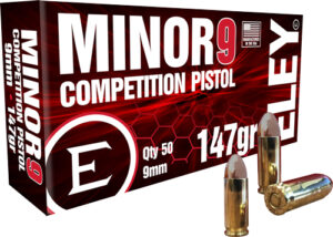 ELEY MINOR 9 COMPETITION 9MM - 147GR FMJ 50RD 20BX/CS
