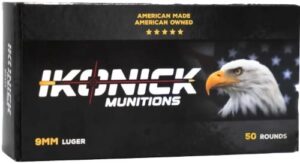 IKONICK USA 9MM 147GR FMJ - SUBSONIC 50RD 20BX/CS
