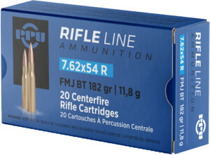 PPU 7.62X54R 182GR FMJ - 20RD 10BX/CS