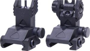 GUNTEC AR-15 EZ SIGHTS POLY - BACK UP THIN IRON SIGHT SET